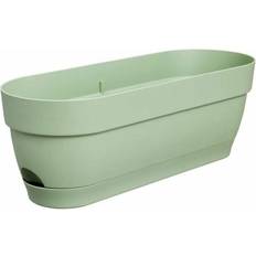 Elho Planteur Rectangle VIBIA Plastique Réservoir Ø50 Vert