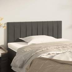 Senge & Madrasser vidaXL 90x5x78/88 fløjl mørkegrå Sengegavl
