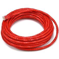 Monoprice Cat6 25ft Red Crossover Patch Cable 24AWG 550MHz