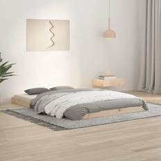 vidaXL Small Double massivt Sengeramme