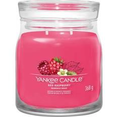 Verre Bougies Parfumées Yankee Candle Framboise Rouge Bougies 368 g Bougie Parfumée