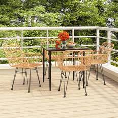 Patio Furniture vidaXL brown, 80 Garden Patio Dining Set