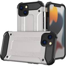 Iphone 13 rugged armor Hurtel Hybrid Armor Tough Rugged Skal iPhone 13 Silver