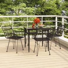 Patio Furniture vidaXL black, 80 Garden Patio Dining Set