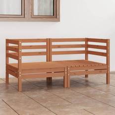 Træ Sofaer vidaXL 2-personers massivt Sofa