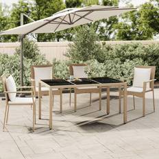 Beige Garden Table vidaXL Garden