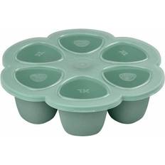 Vert Conteneurs de nourriture pour bébé et distributeurs de lait en poudre Beaba Multiportions silicone 6 x 150 ml vert sauge