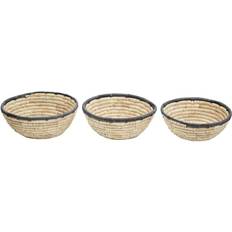 Natural Baskets Premier Housewares of 3 Palm Leaf with Basket