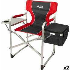Aktive Hopfällbar campingstol Aktive Röd Grå 61 x 92 x 52 cm 2 antal