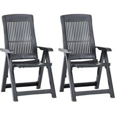 White Patio Chairs vidaXL 2x Garden Garden Dining Chair