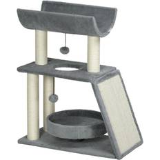 Pets Pawhut Cat Tree Kitten Tower Scratching