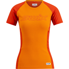 Dame Undertrøyer Swix RaceX Light SS W - Sunrise /Fiery Red