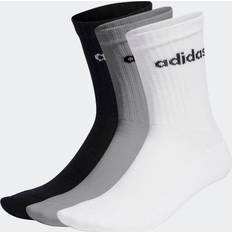 Grigio Calzini Adidas Calze Lunghi Unisex Crew Cushioned Socks - Medium Grey Heather/White/Black