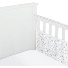 Bumpers Kid's Room BreathableBaby 2 Sided Classic Cot Liner Grey