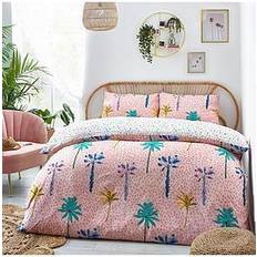 Textiles Furn Style Lab Palmtropolis Single Duvet Cover Pink