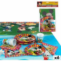 Cubertería Desechable Mickey Mouse Set Artículos De Fiesta Mickey Mouse 6 Unidades