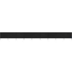 Tendalini laterali vidaXL Paravento A 9 Pannelli In Tessuto 1200x120 cm Nero 120x120cm