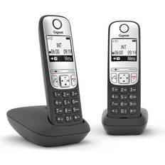 Fastnettelefon duo Gigaset Fastnettelefon A690 Duo Sort/Sølvfarvet