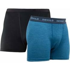 Underbukser Devold Breeze Boxer 2-pack - Black/Blue Melange