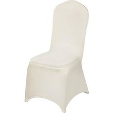 VEVOR Spandex Loose Chair Cover Beige, White (49x42.9)