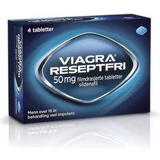 Reseptfrie legemidler Viagra Reseptfri 50mg 4 st Tablett