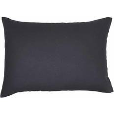 Noir Taies d'oreiller Today Rectangle 100% Coton 50 x 70 cm Essential Coloris Fusain Taie d'oreiller Noir