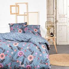 Textiles Today Parure Lit Sunshine - 240x220 cm - 2 Personnes - Bleu Housse de couette Bleu (240x220cm)
