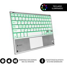 Teclados Subblim SMBT50 Inalambrico Plata