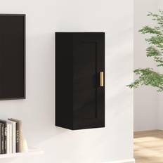 Marrone Mobili a Parete vidaXL Armadietto Muro Nero 35x34x90 cm In Legno Multistrato Mobile a Parete