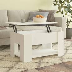 Marrón Mesas de Centro vidaXL Coffee Table White 31.1' x 19.3' x 16.1' Engineered Wood Mesa de Centro