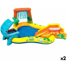 Inflatable Paddling Pool Intex Inflatable Paddling Pool for Children Dinosaurs Playground 272 L 249 x 109 x 191 cm 2 Units