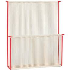 Blanc Porte-revues Hübsch Porte-revue Mural String - Rouge - 28x5x32 cm Porte-revues 28x32cm