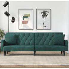 Verde Sofás vidaXL Dunkelgrün Samt Grün, N/A Sofa