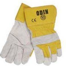 gul/hvid, 7 gummineret manchet, let