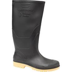 Cuir Bottes en caoutchouc Dikamar Black Administrator Wellington