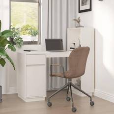 vidaXL 110x53x117 massivt fyrretræ Skrivebord