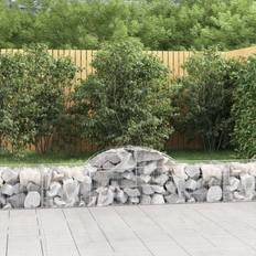 vidaXL Gabioner Bågformade 9 St 200x50x40/60 Cm Galvaniserat Järn