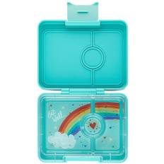 Yumbox snack madkasse 3 rum Misty Aqua Rainbow