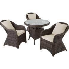 tectake garden furniture Zurich with 3 Patio Dining Set