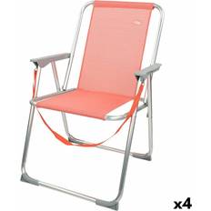 Orange Campingstolar Hopfällbar stol aktive flamingo korall 44 x 76 x 45 cm 4 antal