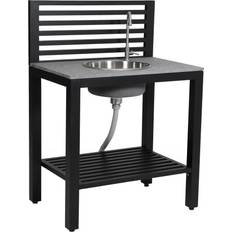 Bellac Outdoor Kitchen With Sink - Black