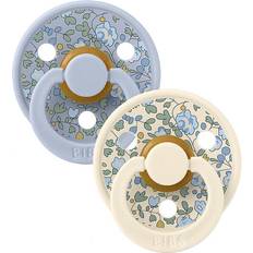 Bibs X Liberty Colour Nappar 2-pack Latex Eloise Dusty Blue Mix