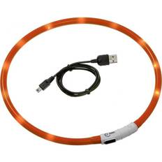 Karlie LED Lyshalsbånd Orange 20-70 cm