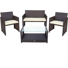 Black Outdoor Sofas Garden & Outdoor Furniture Garden furniture Aktive Black Outdoor Sofa