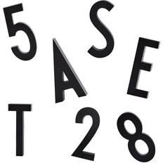Hvid Husnumre Design Letters tal og bogstaver A-Z