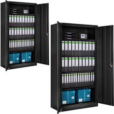 Tectake Cabinets tectake 2 X Filing With 5 Storage Cabinet