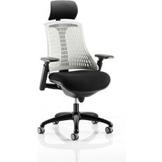 White Office Chairs Flex Dynamic Synchro Tilt Task Office Chair