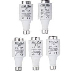 Sikring 5-pack Diazed 16a Træg M-label 650246
