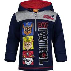 Tops Nickelodeon Paw Patrol Big Boys Fleece Half-Zip Pullover Long Sleeve Hoodie Navy