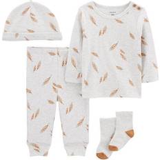 9-12M Sonstige Sets Carter's Baby Girls 4-Piece Take-Me-Home Set 12M Heather